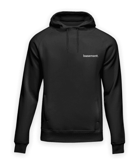 Black hoodie product image