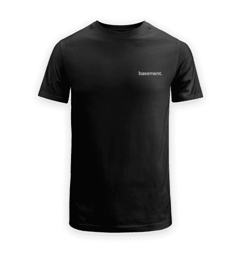 Black t-shirt product image